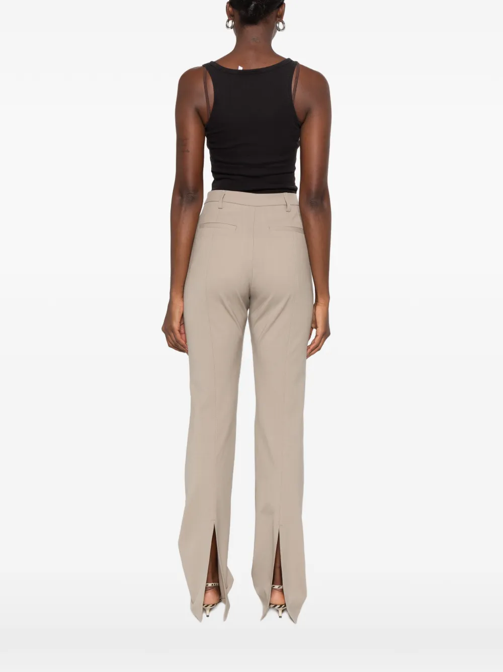 THELATEST split-hem trousers Beige