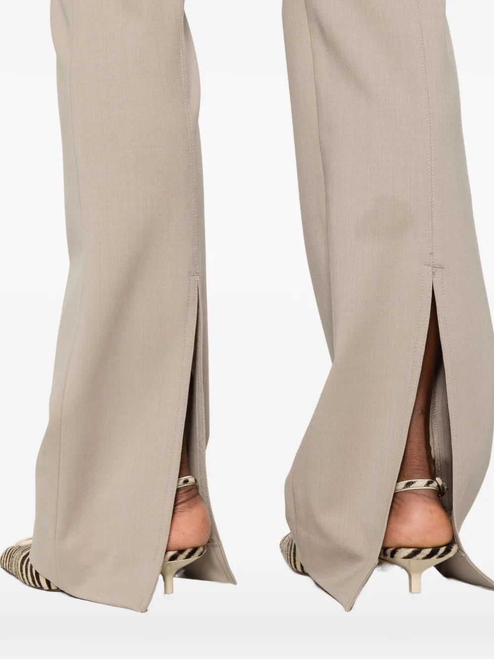 THELATEST split-hem trousers Beige