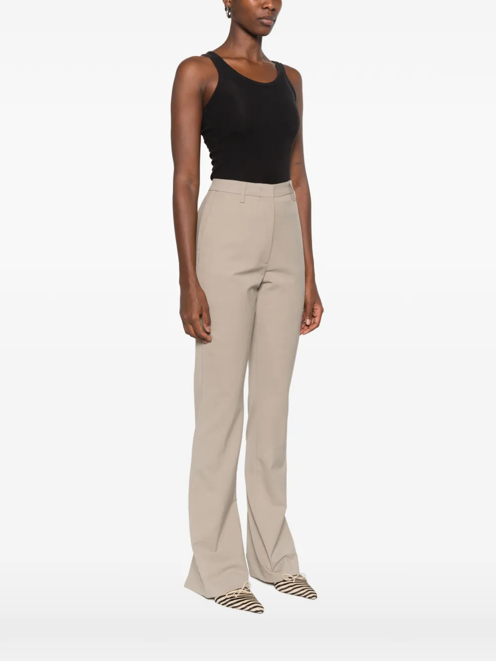 THELATEST split-hem trousers Beige