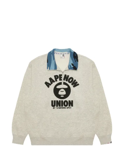 AAPE BY *A BATHING APE® camouflage-print logo-print sweater