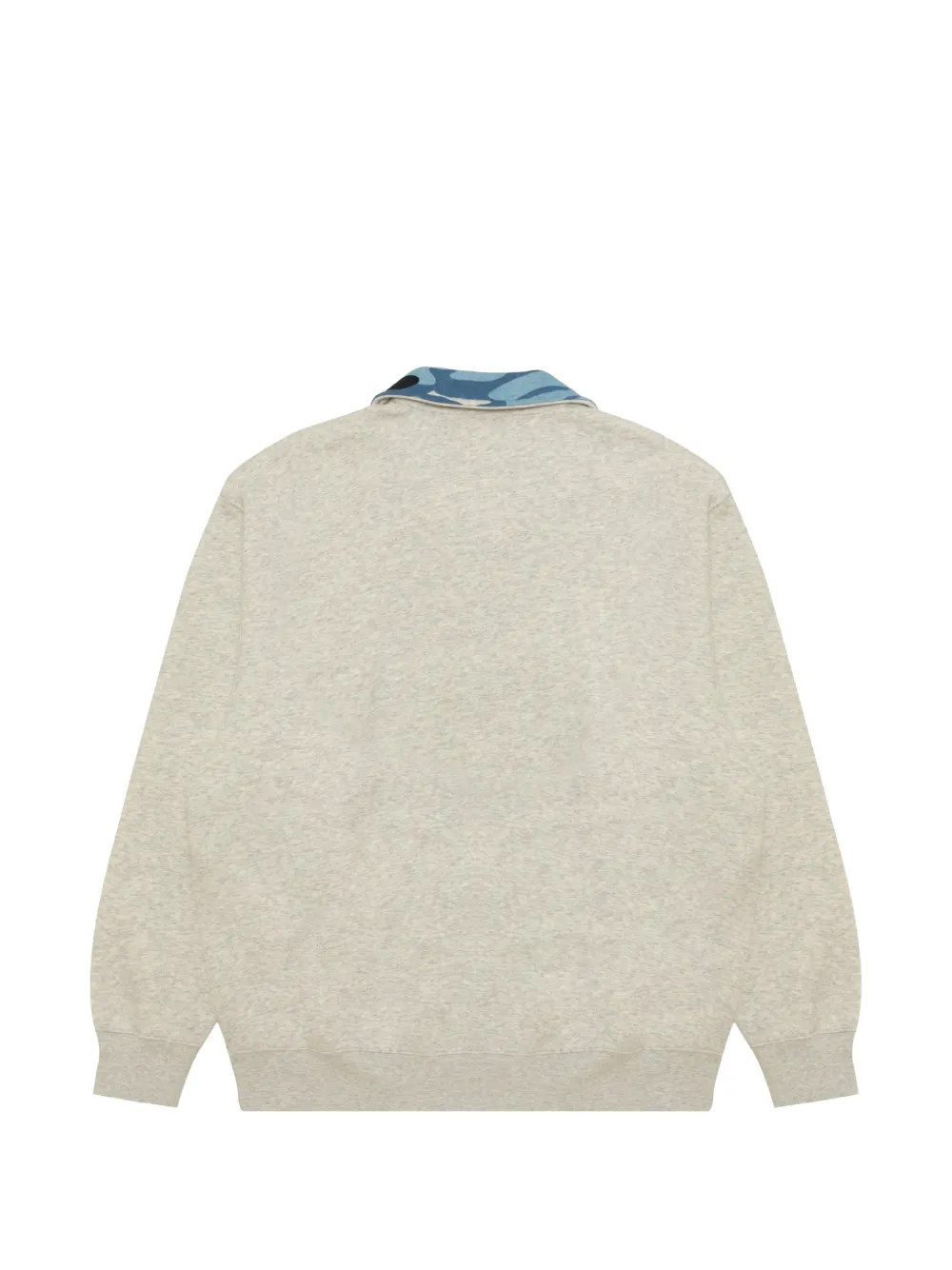 AAPE BY *A BATHING APE camouflage-print logo-print sweater Grijs