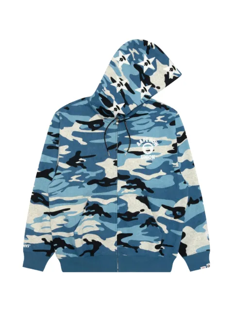 AAPE BY *A BATHING APE® camouflage-pattern zip-up hoodie