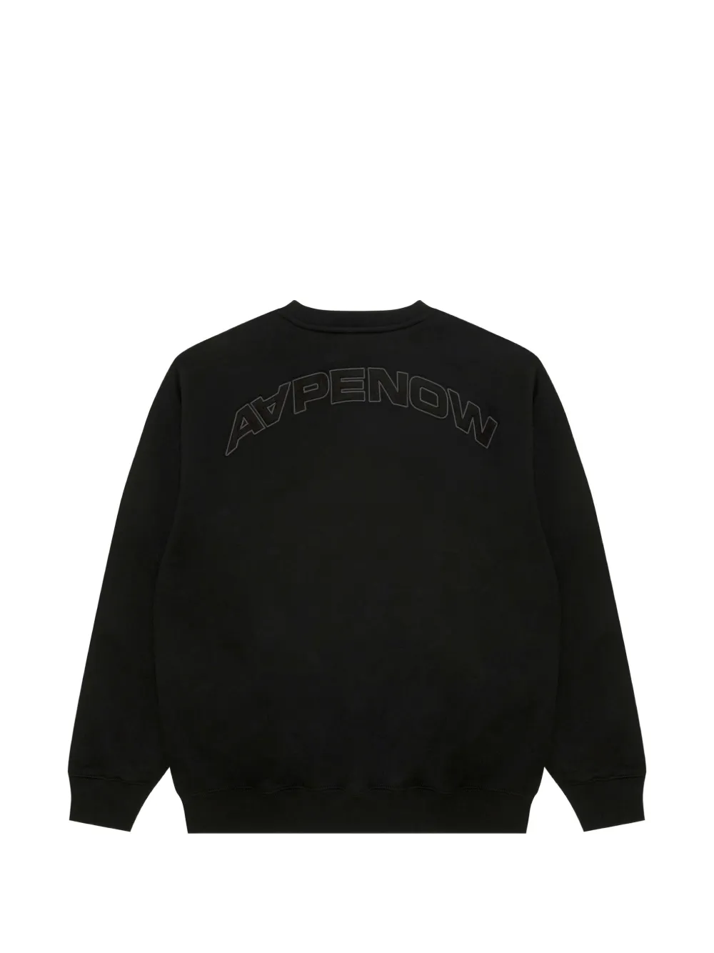 AAPE BY *A BATHING APE logo-patch sweater Zwart