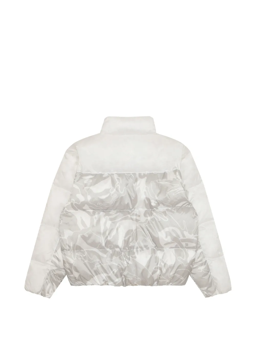 AAPE BY *A BATHING APE camouflage-print puffer jacket Wit