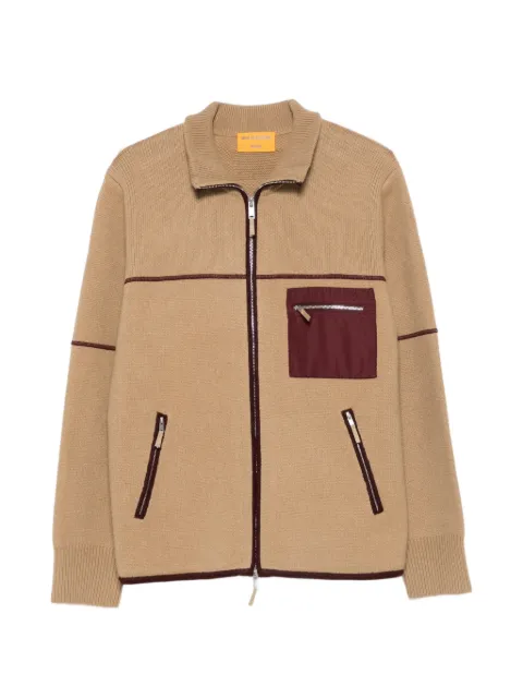 Guest In Residence Louis contrast-piping zip-up cardigan