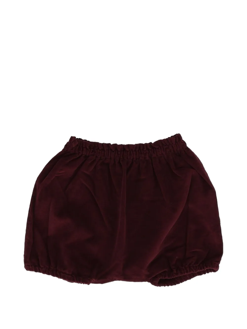 BABE & TESS Emma textured shorts - Rouge
