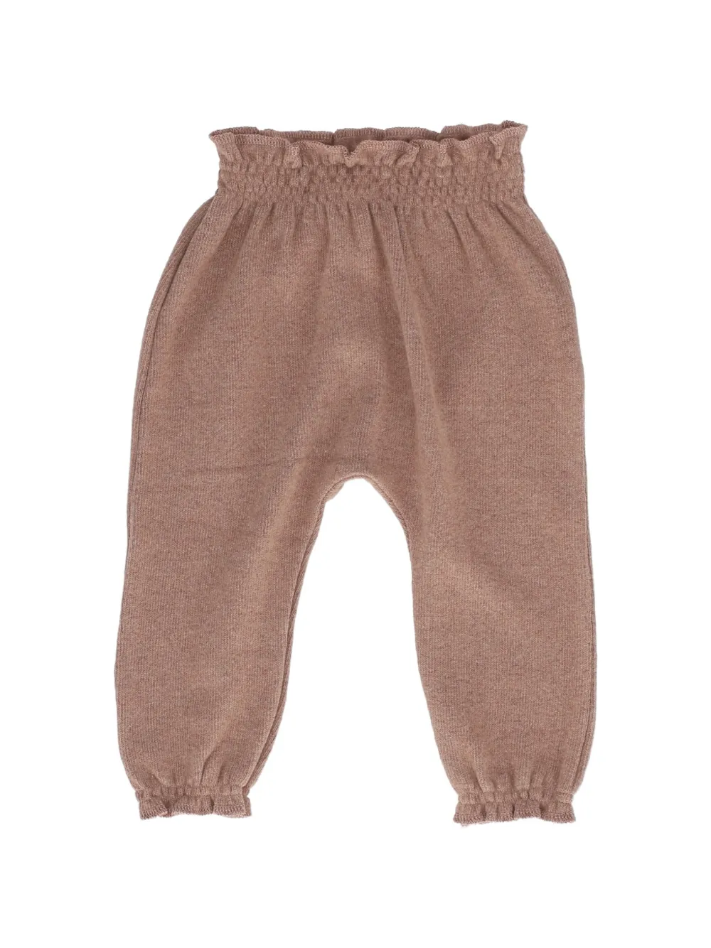 BABE & TESS Clementina ruffled-trim trousers - Tons neutres BABE & TESS Clementina ruffled-trim trousers - Tons neutres