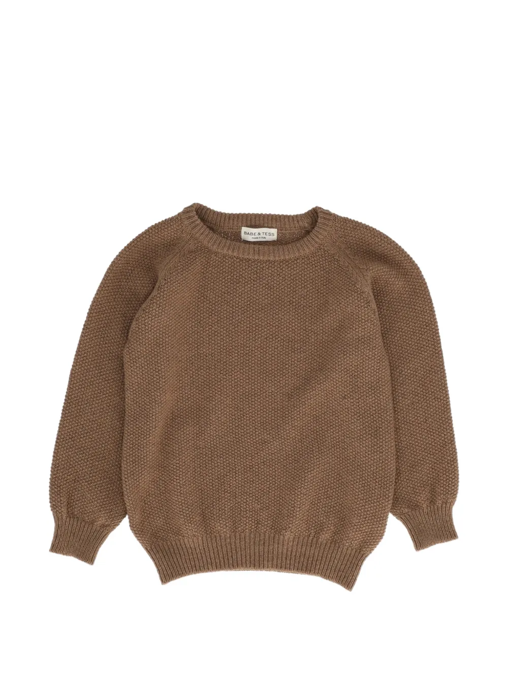 BABE & TESS pull Antonio à manches raglan - Marron BABE & TESS pull Antonio à manches raglan - Marron