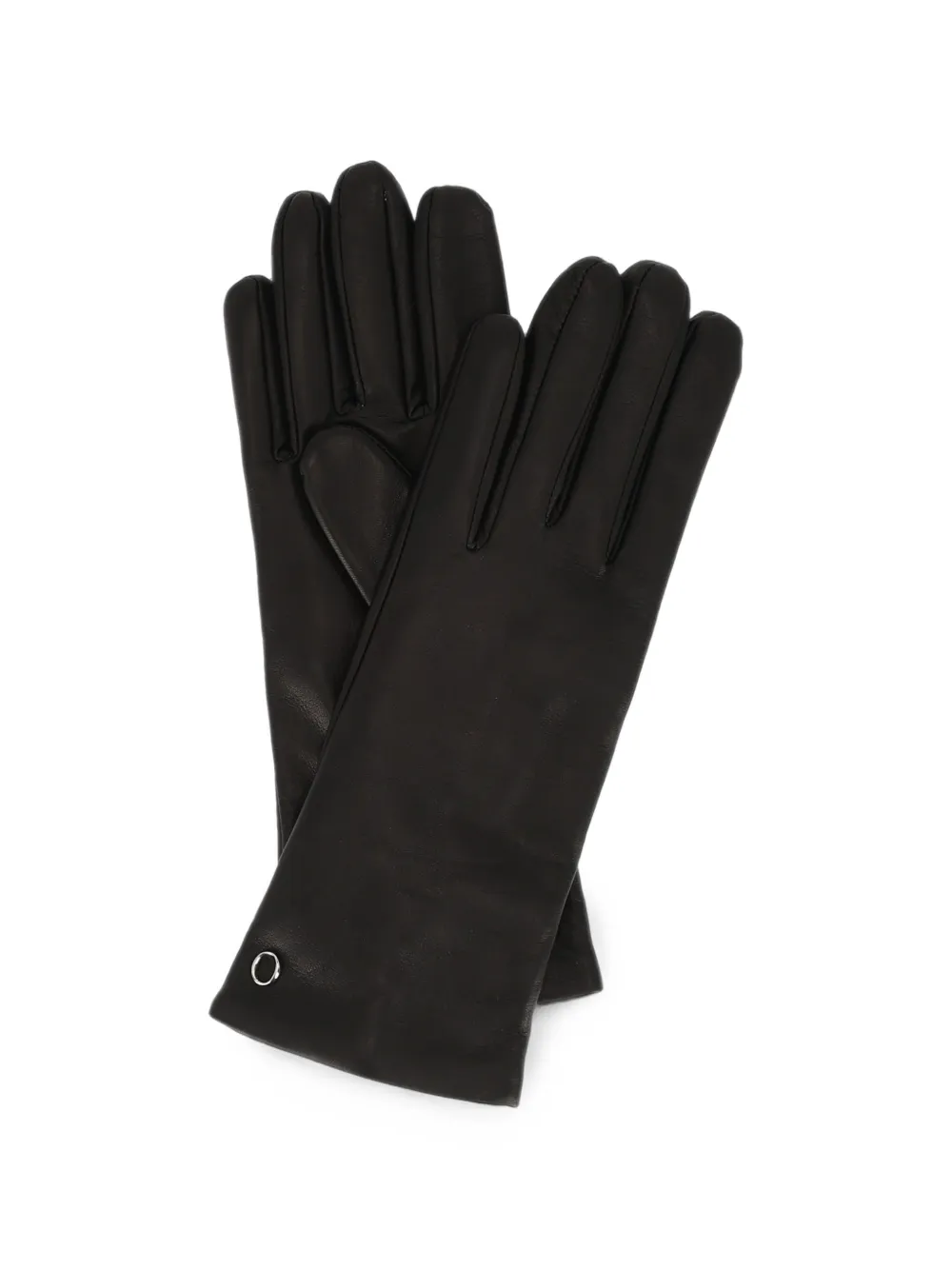 Orciani Nappa Flake leren handschoenen Zwart