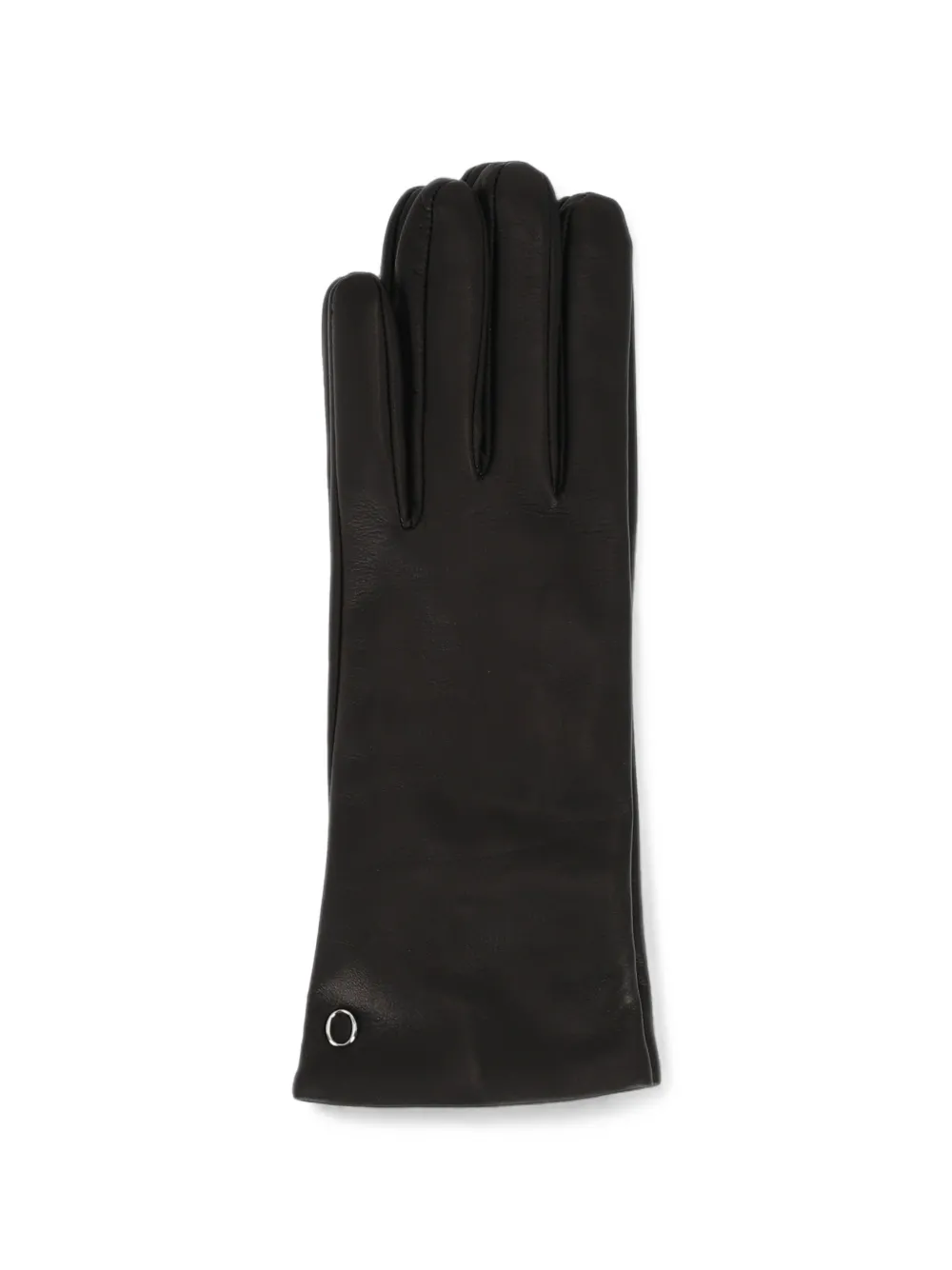 Orciani Nappa Flake leren handschoenen Zwart