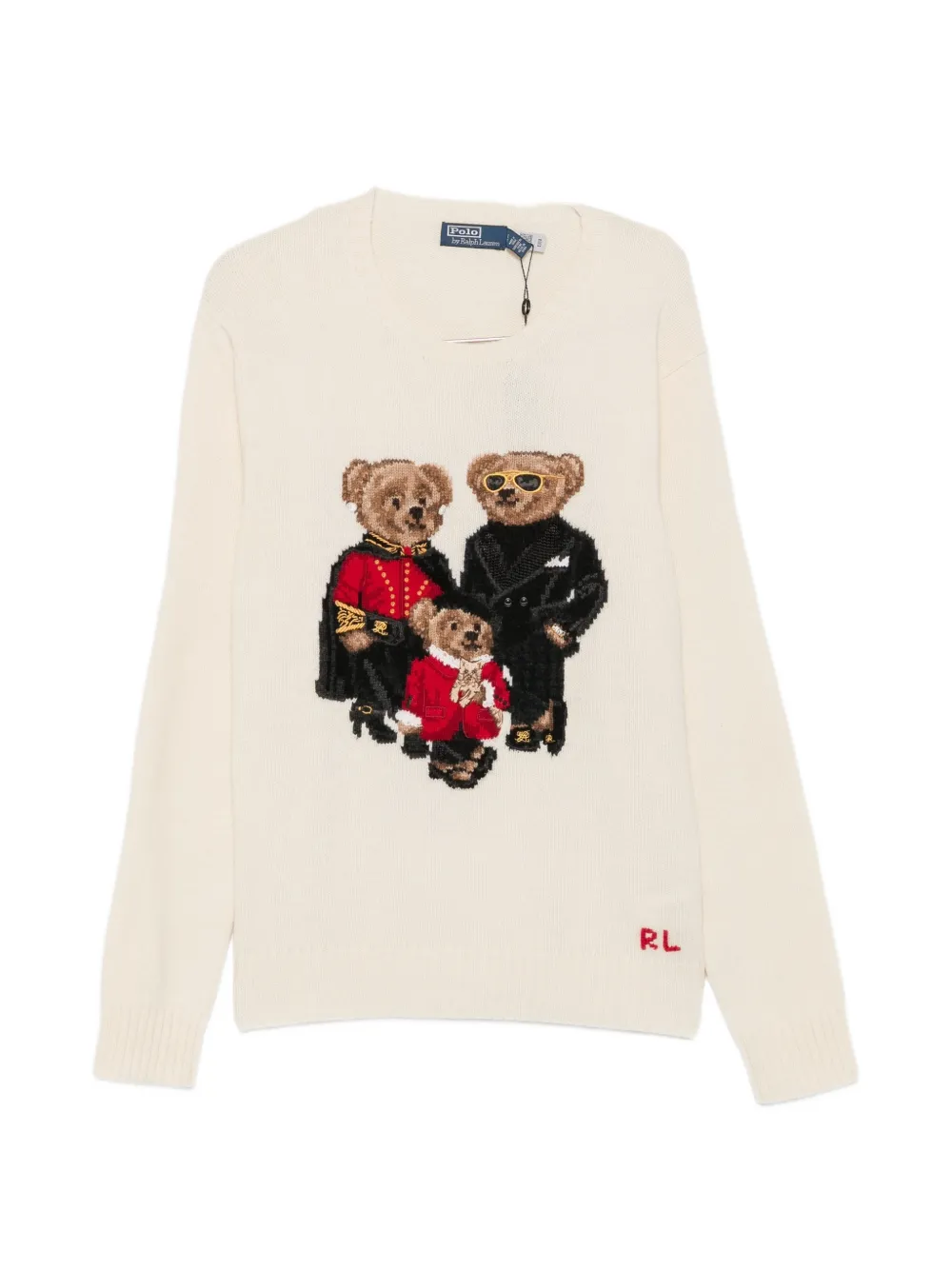 Polo Ralph Lauren Polo Bear intarsia-knit sweater - Neutrals