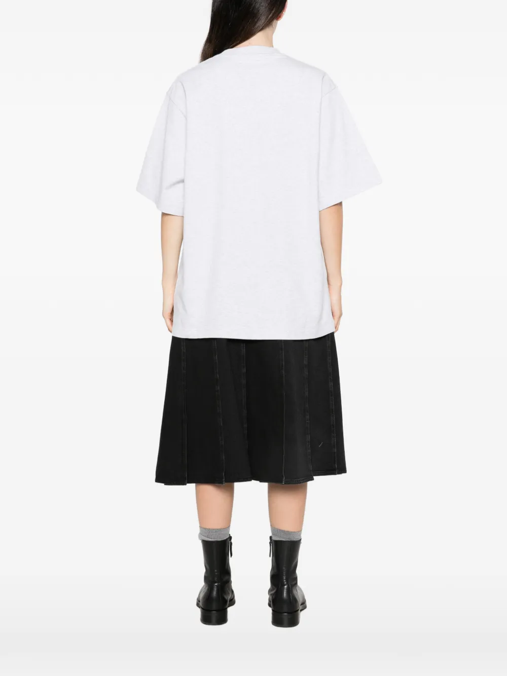 Alexander Wang logo-print oversized T-shirt Grijs