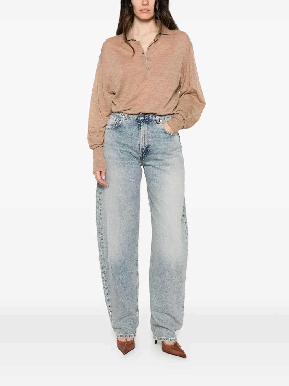 Haikure Millie button-down body Beige