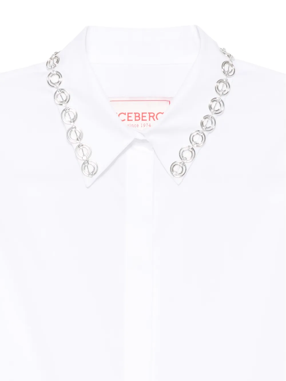 Iceberg embellished-collar shirt Wit