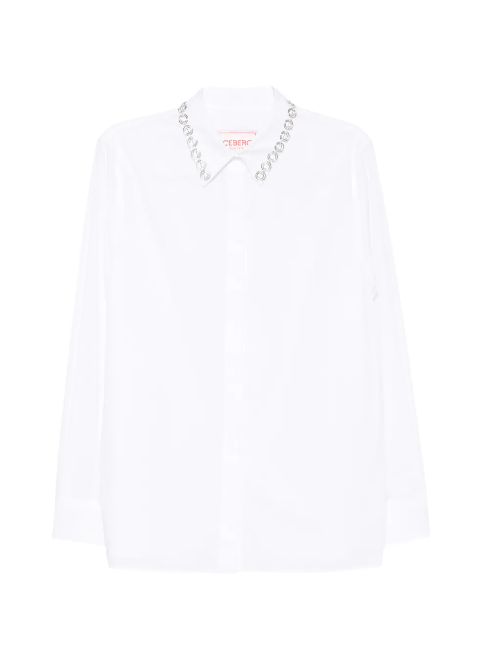 Iceberg embellished-collar shirt - Weiß