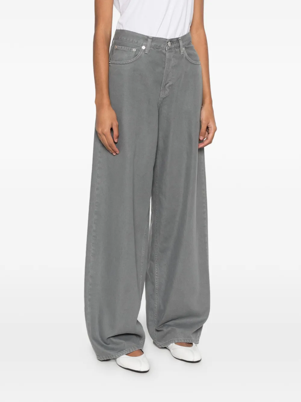 Haikure Bethany wide-leg jeans Grijs