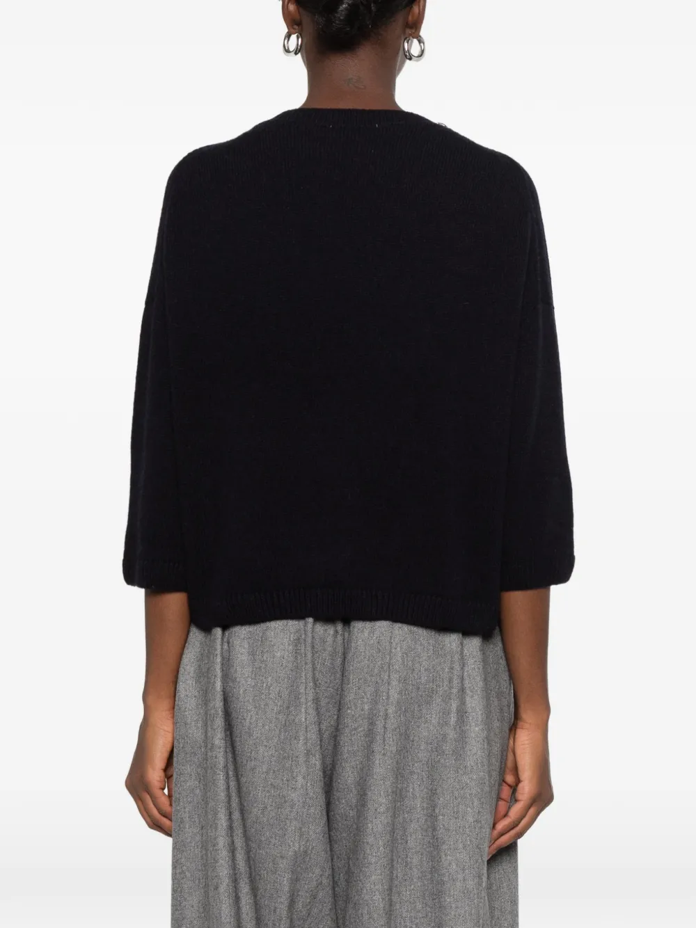 Liviana Conti crystal-embellished sweater Blauw
