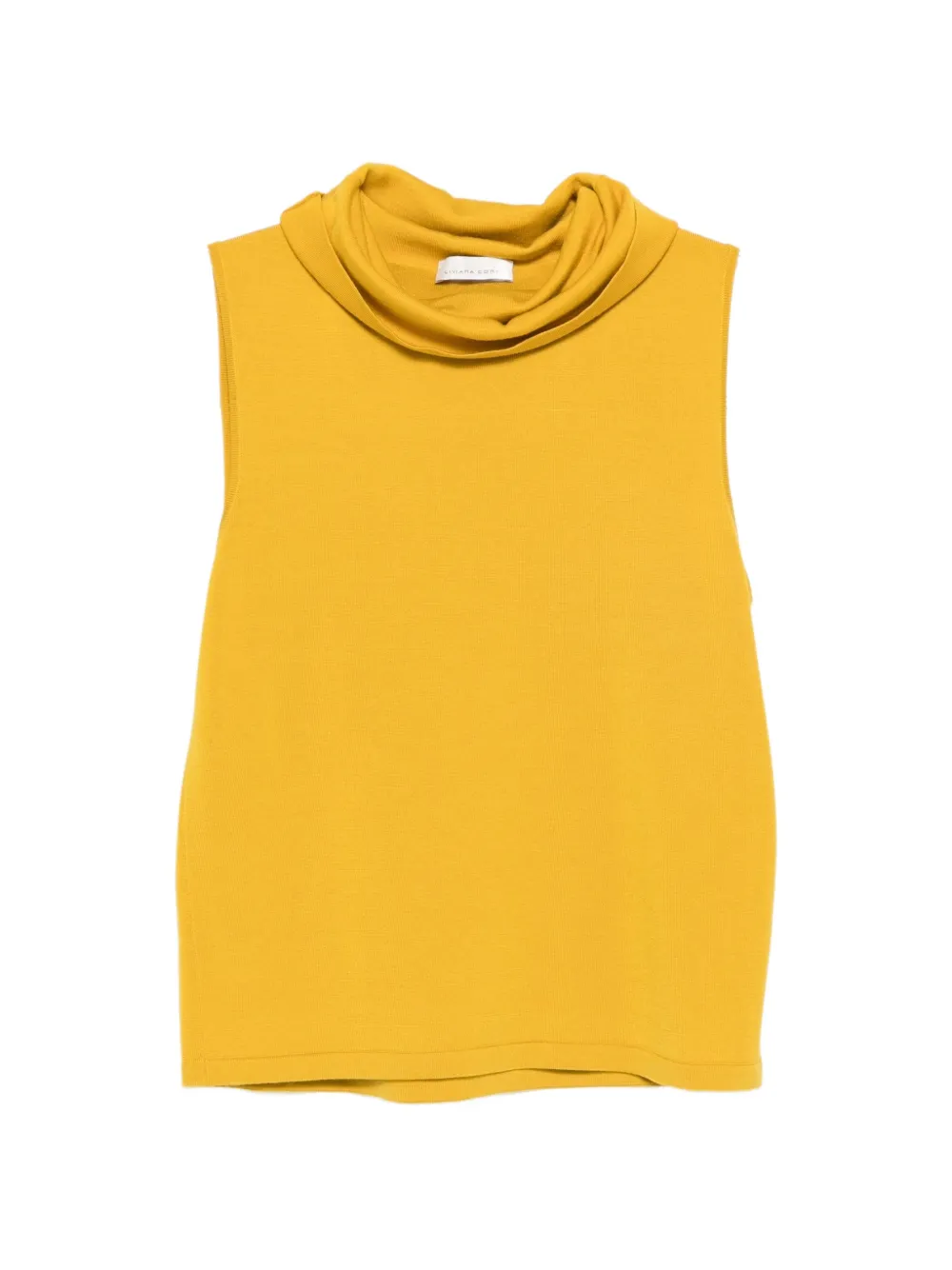 Liviana Conti cowl-neck sleeveless sweater - Gelb