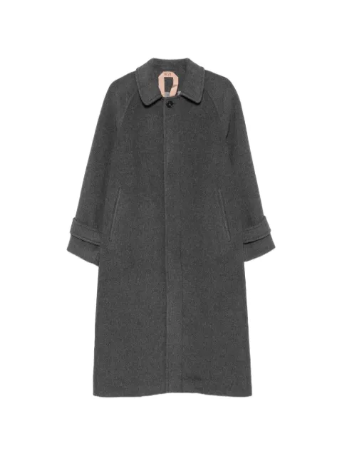 Nº21 raglan-sleeve concealed-fastening coat