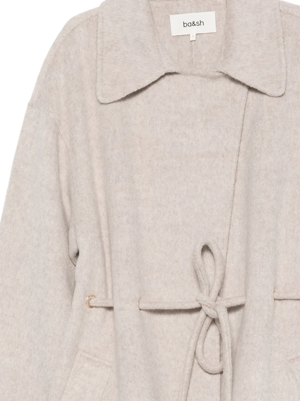 Ba&Sh Kate tie-waist coat Beige
