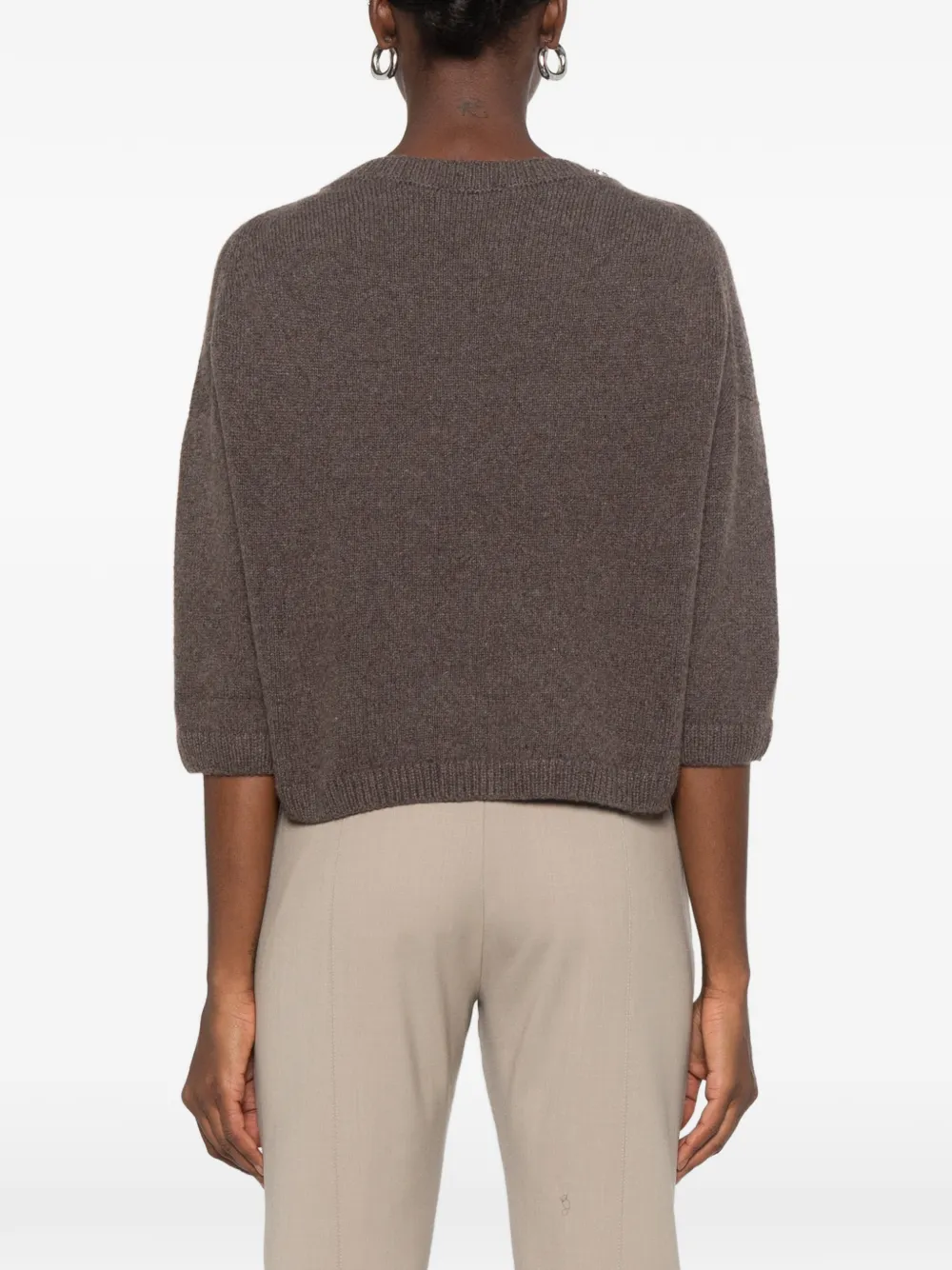 Liviana Conti crystal-embellished sweater Bruin