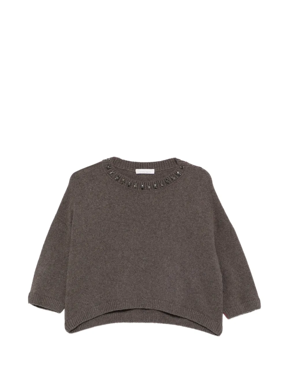 Liviana Conti crystal-embellished sweater Bruin