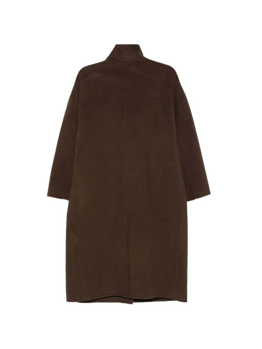 Ba&Sh Kaya toggle-fastening funnel-neck coat Bruin