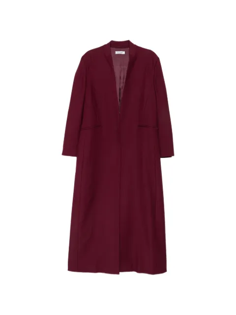 ELY ELY collarless open-front coat