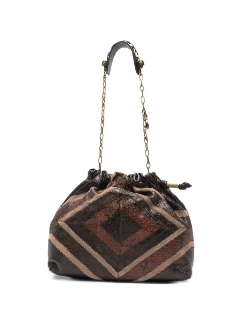 Ba&Sh snakeskin-effect patchwork shoulder bag