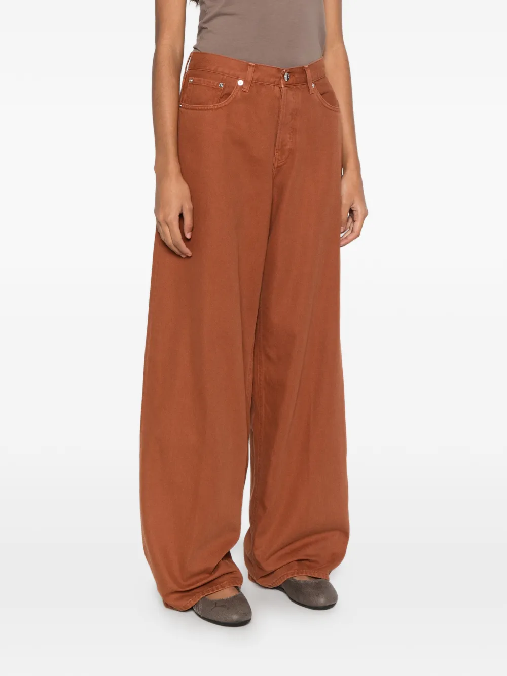 Haikure Bethany wide-leg jeans Bruin