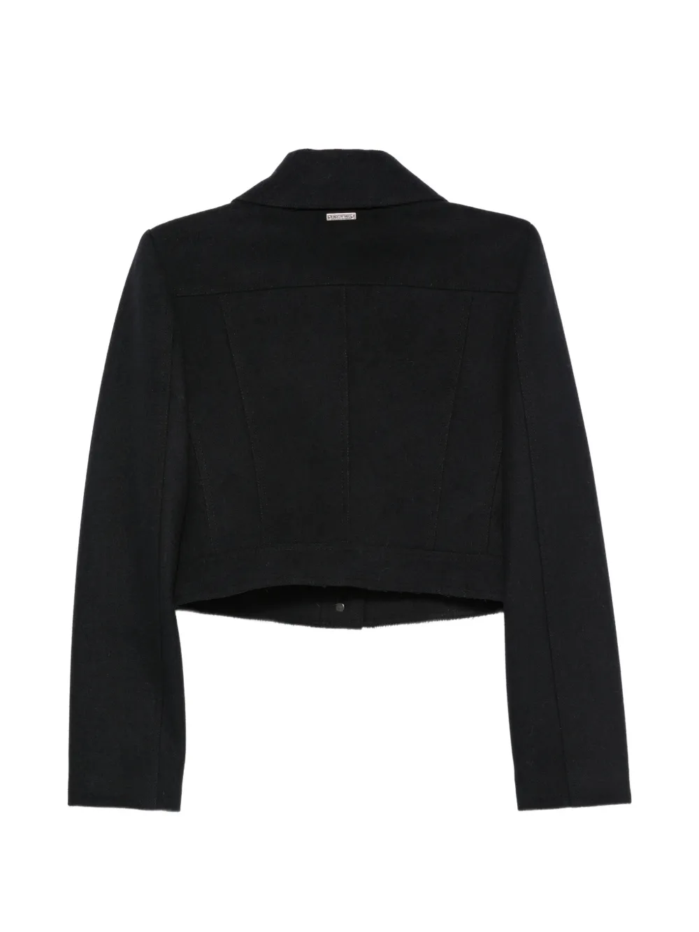 Iceberg embellished cropped jacket Zwart