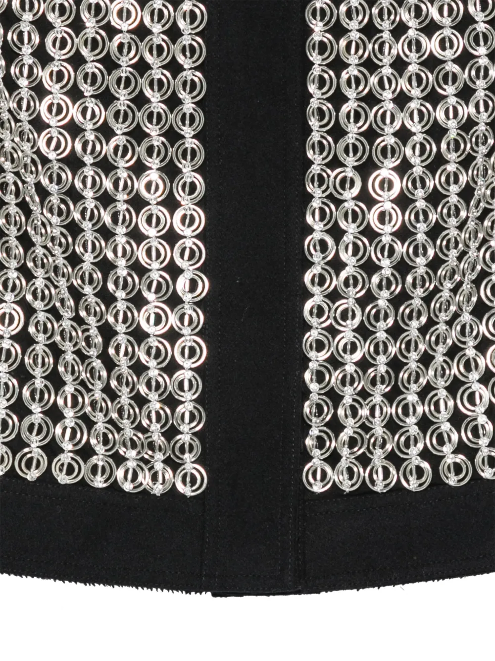 Iceberg embellished cropped jacket Zwart