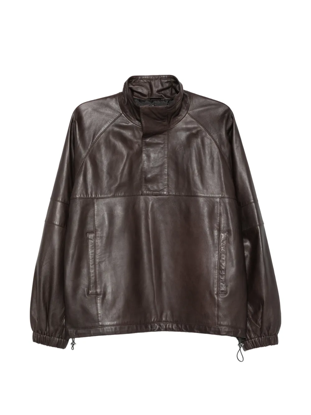 Iceberg high-neck panelled jacket - Braun