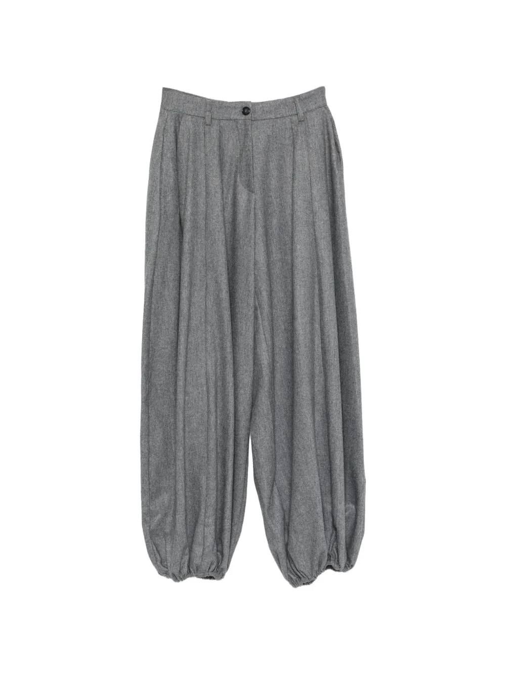 THELATEST pleated elasticated-cuff trousers Grijs