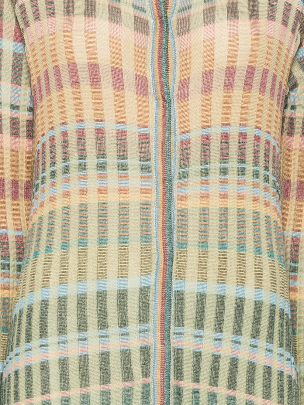 Cecilia Prado Nara check-pattern knit cardigan Groen