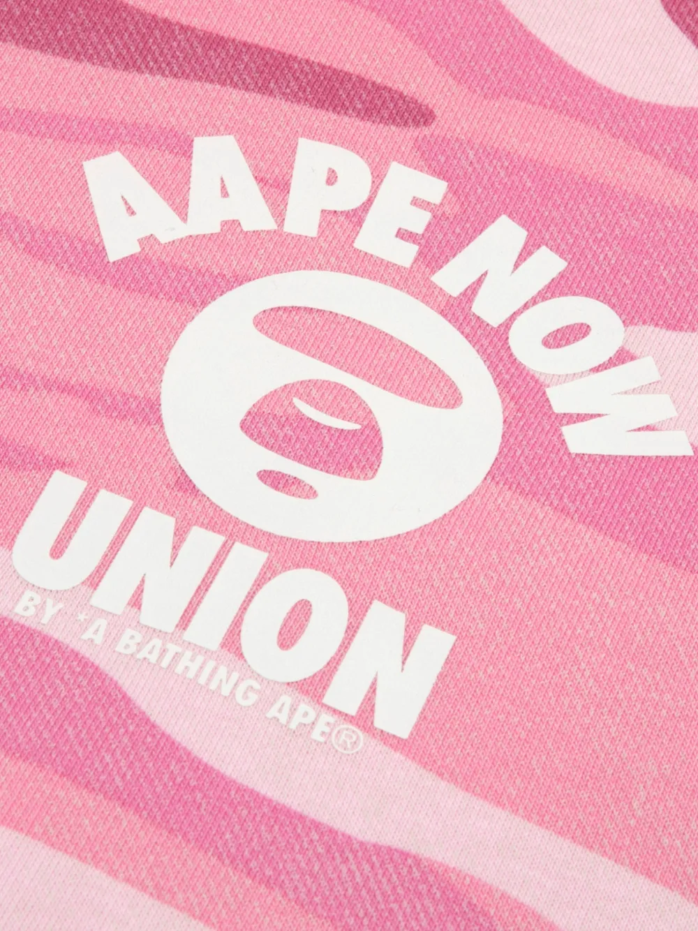 AAPE BY *A BATHING APE camouflage-pattern zip-fastening hoodie Roze