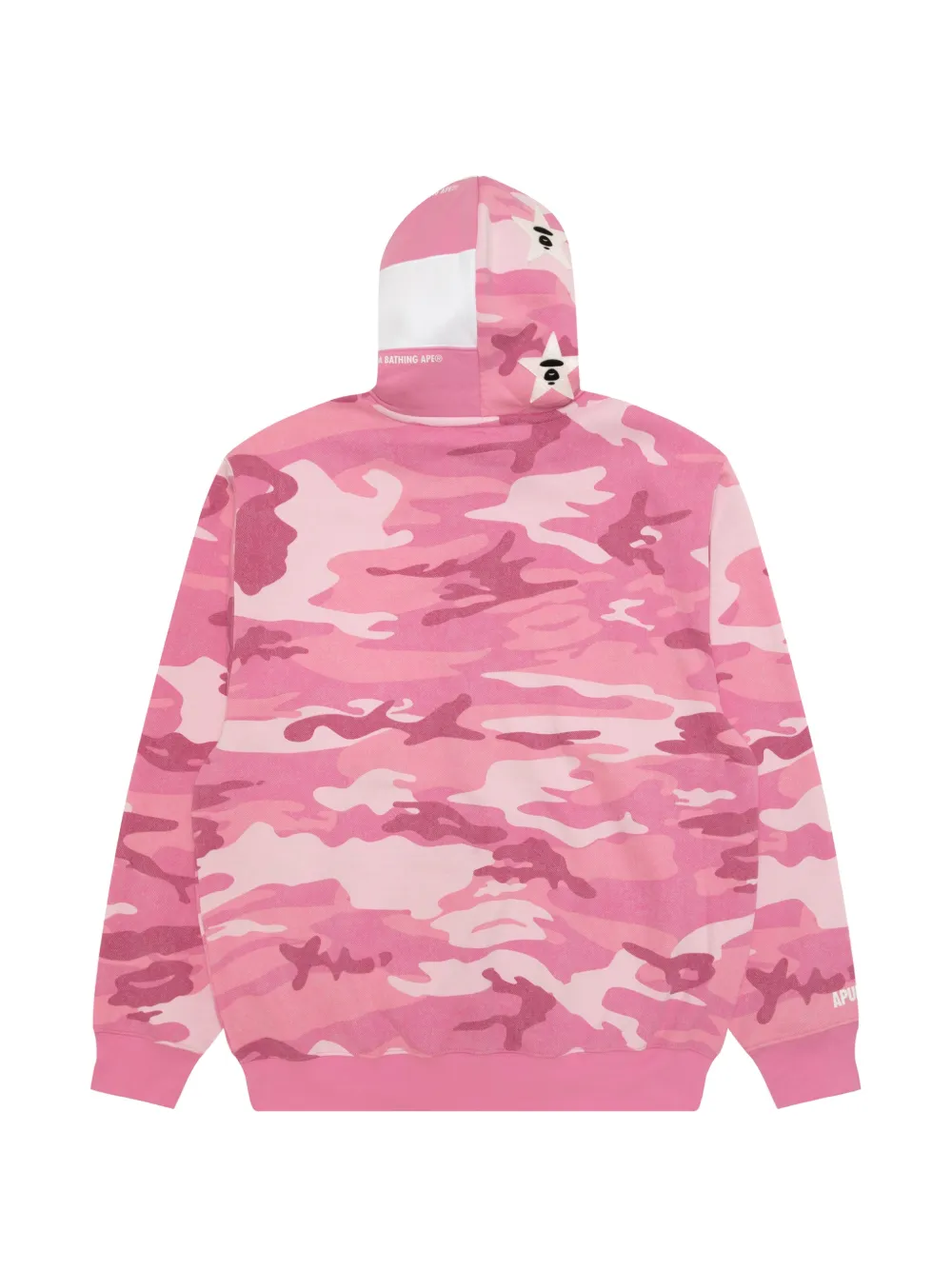 AAPE BY *A BATHING APE camouflage-pattern zip-fastening hoodie Roze