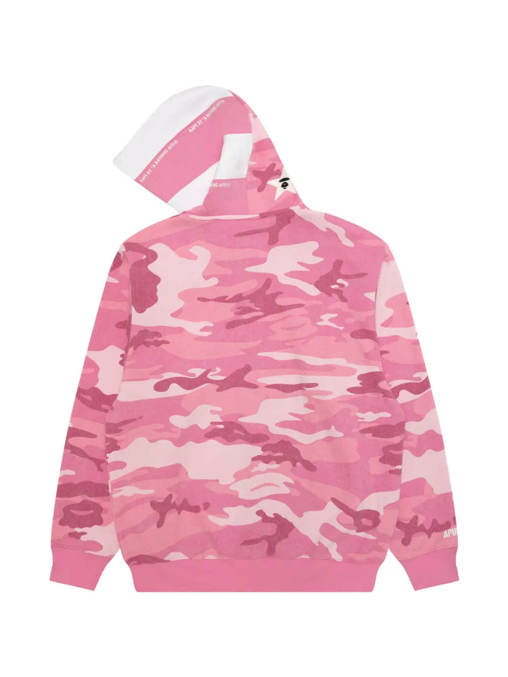 AAPE BY *A BATHING APE camouflage-pattern zip-fastening hoodie Roze