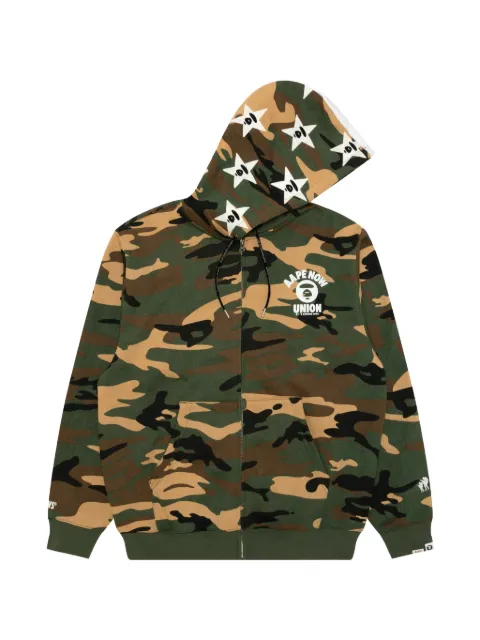 AAPE BY *A BATHING APE® カモフラージュ ジップ パーカー