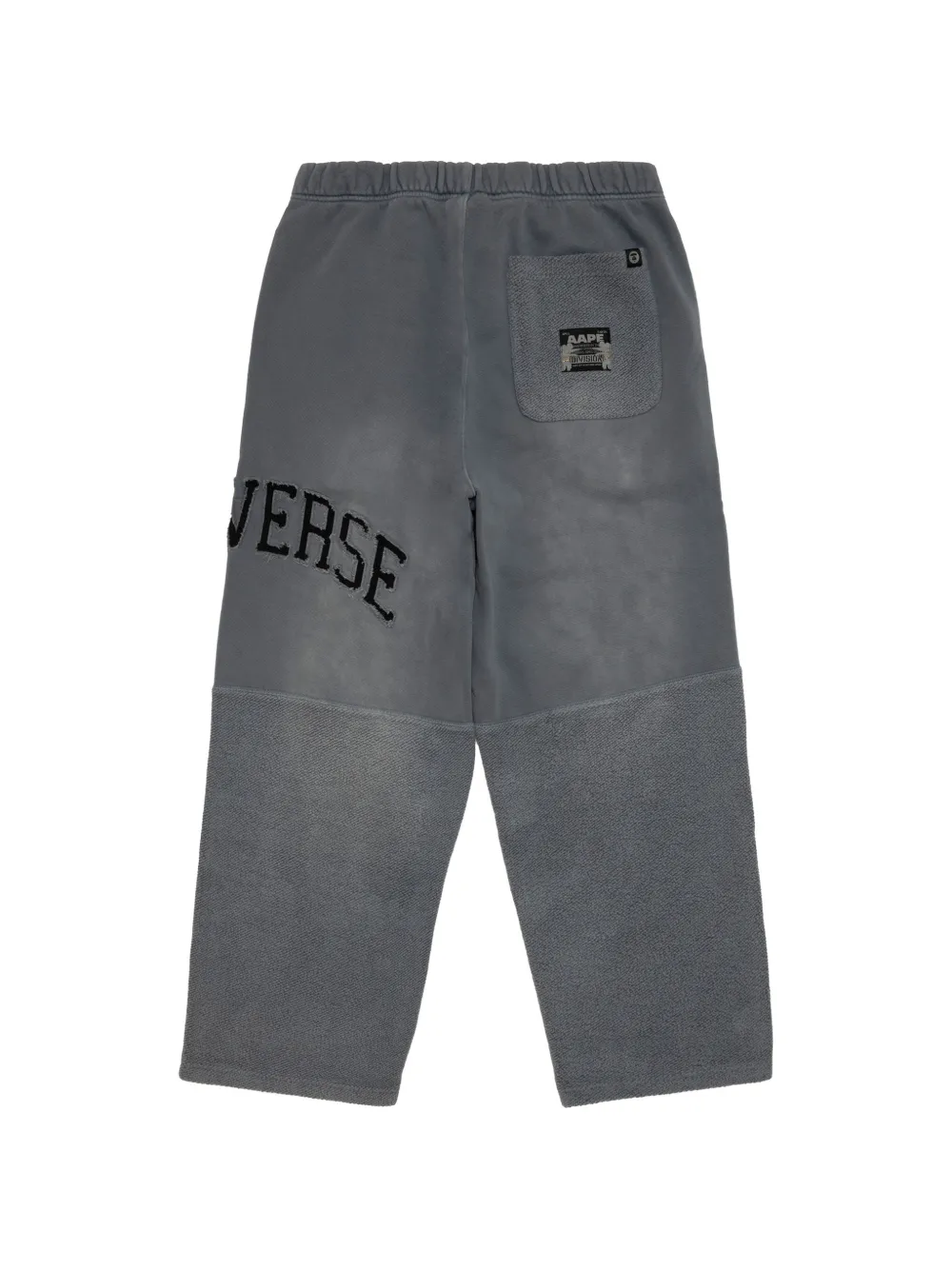 AAPE BY *A BATHING APE AAPEUNVS logo-embroidered track pants Grijs