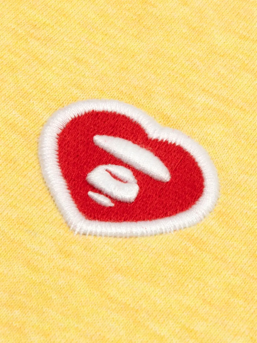 AAPE BY *A BATHING APE logo-patch sweatshirt Geel