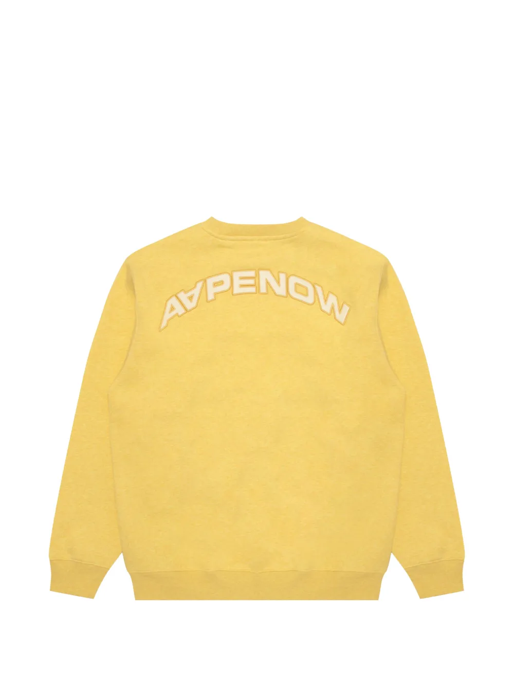 AAPE BY *A BATHING APE logo-patch sweatshirt Geel