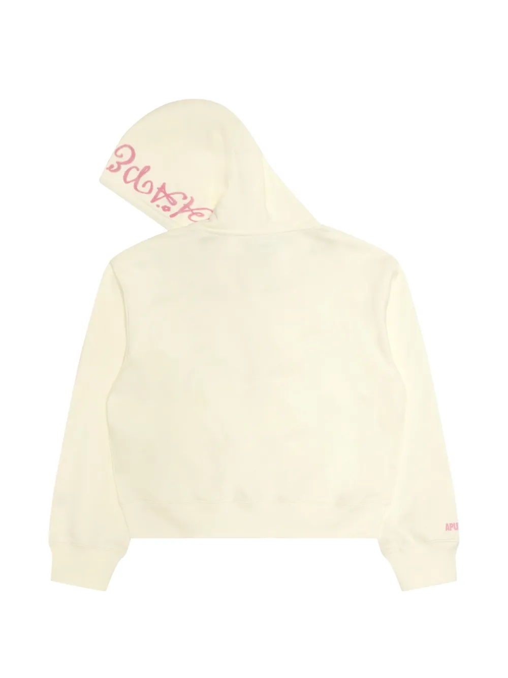AAPE BY *A BATHING APE logo-embroidered zip-up hoodie Beige