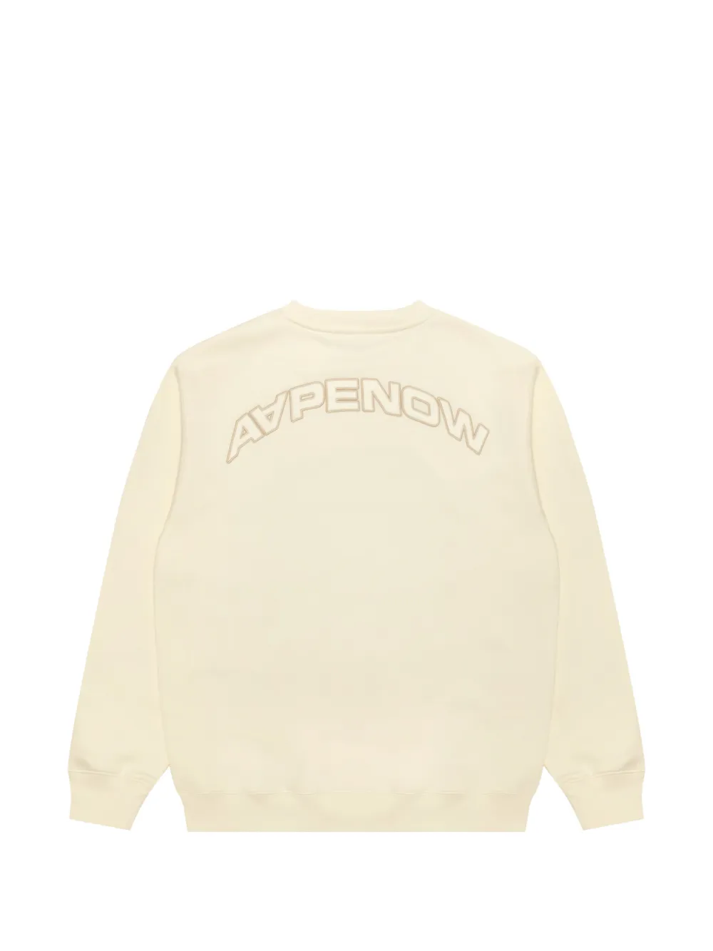 AAPE BY *A BATHING APE logo-patch sweatshirt Beige