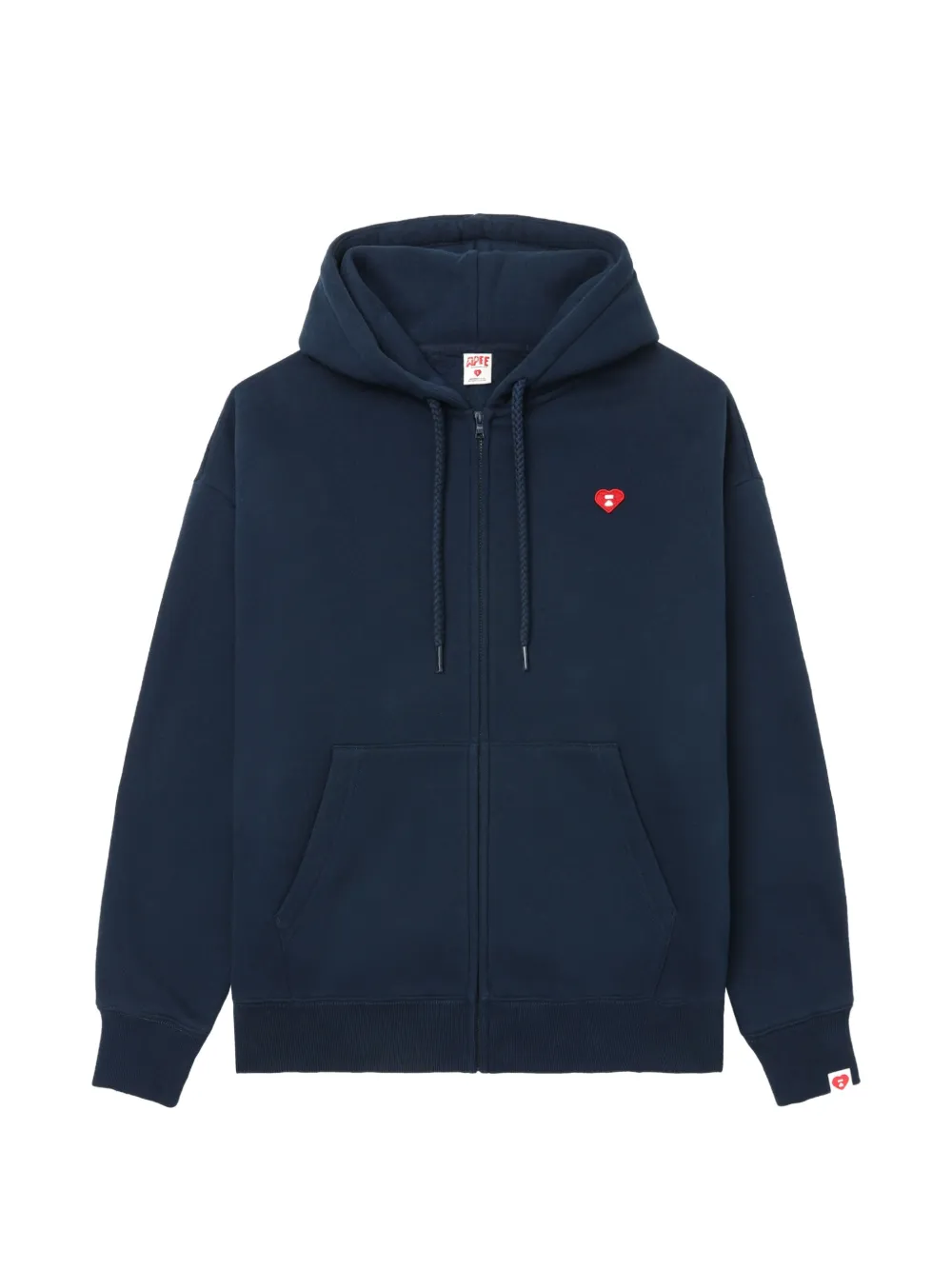 APEE™ by *A BATHING APE heart-patch zip-up hoodie Blauw