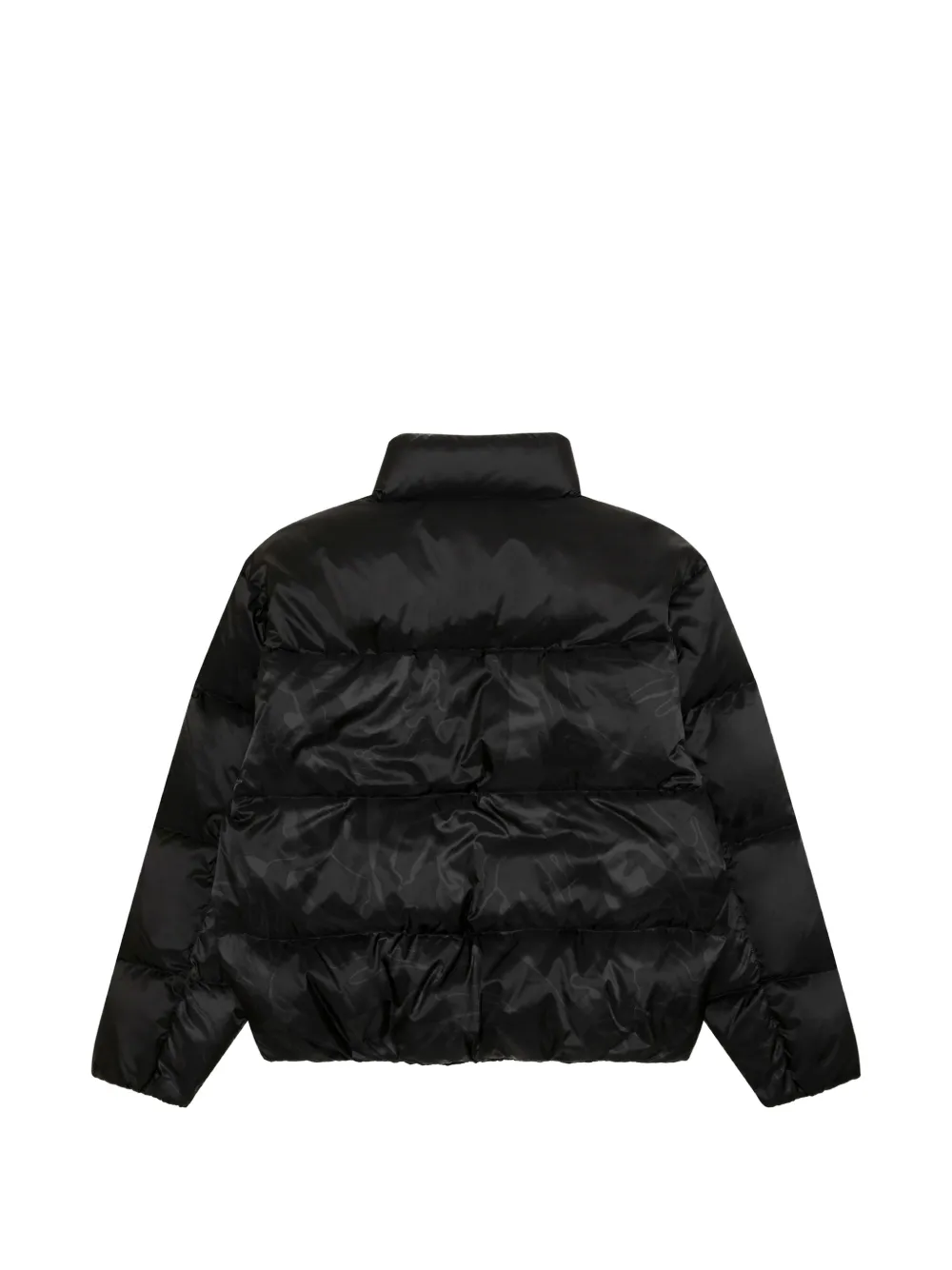 AAPE BY *A BATHING APE Moonface-patch camouflage-print padded jacket Zwart