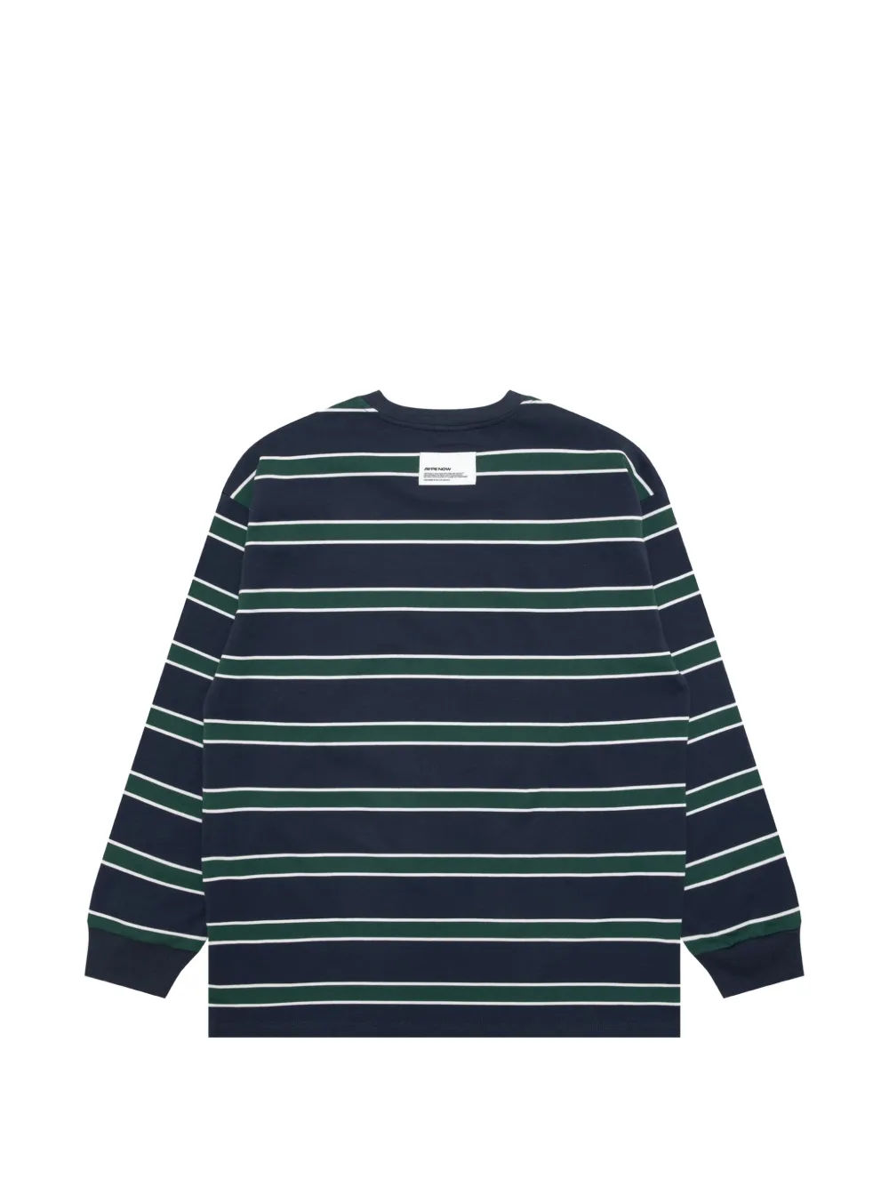 AAPE BY *A BATHING APE striped long-sleeve T-shirt Blauw