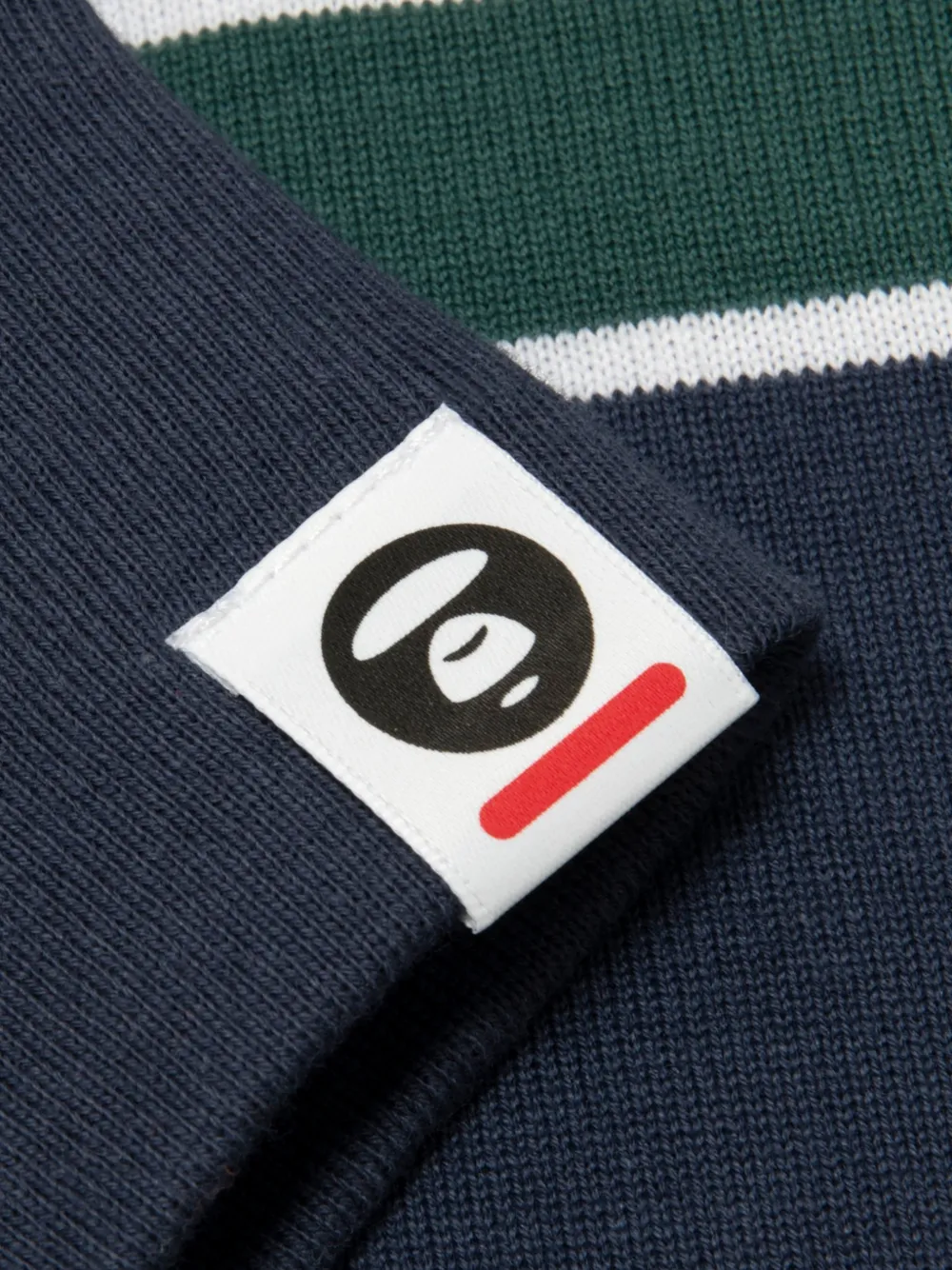 AAPE BY *A BATHING APE striped long-sleeve T-shirt Blauw