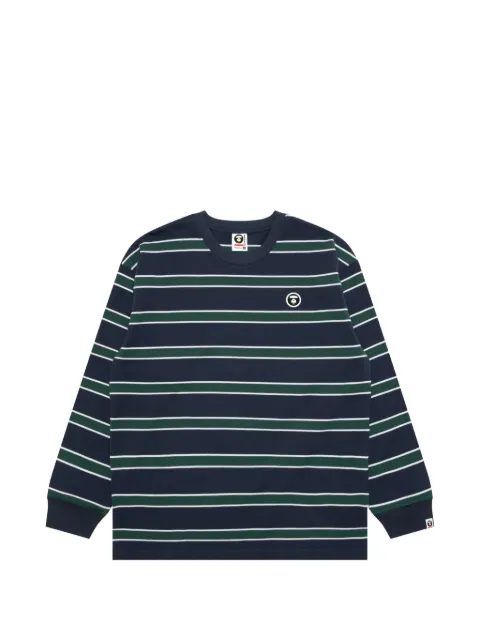AAPE BY *A BATHING APE® t-shirt rayé à manches longues