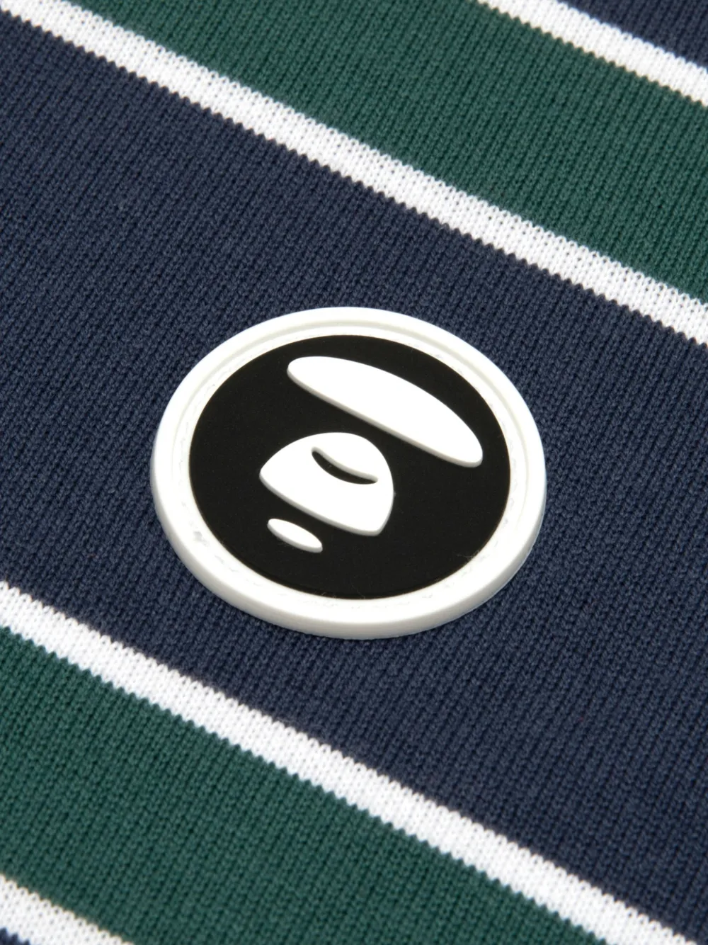 AAPE BY *A BATHING APE striped long-sleeve T-shirt Blauw